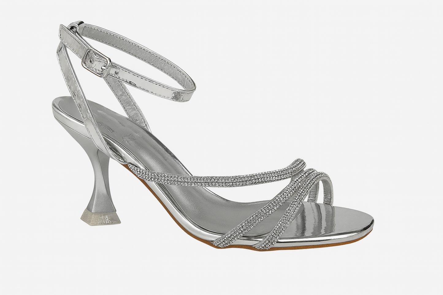 Sandalle elegante F382 Silver