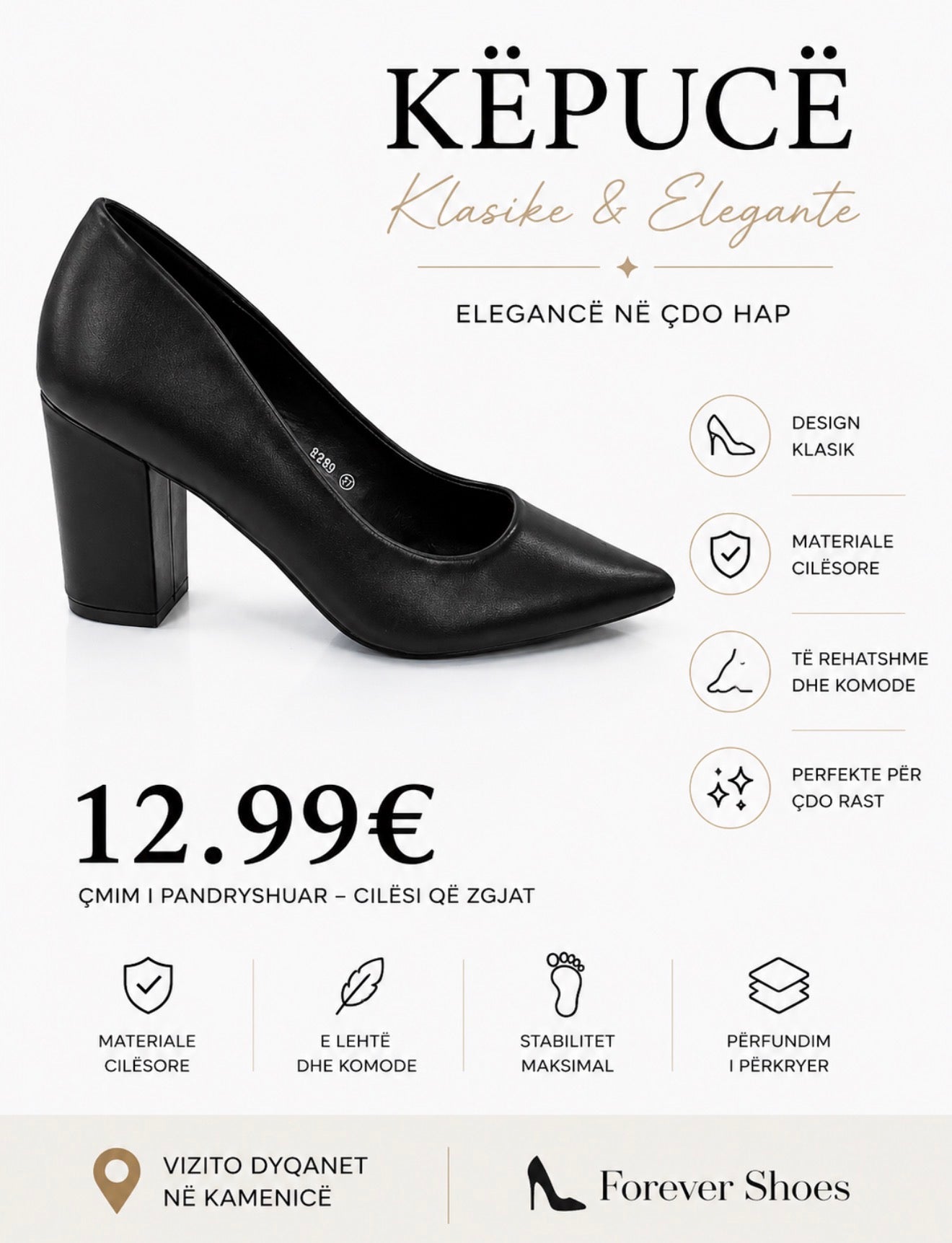 Këpucë elegante - Cod 8339