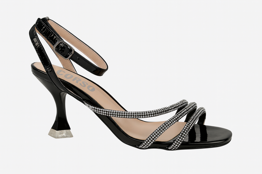 Sandalle elegante F382 Black